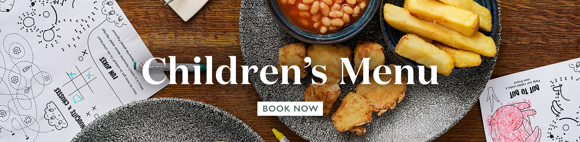 Children's Menu at The Trent Lock